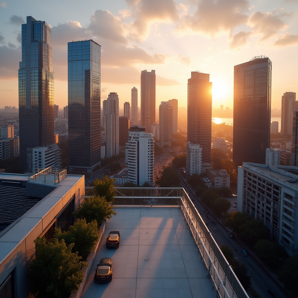 Buenos Aires skyline with modern buildings representing real estate investment landscape in Argentina